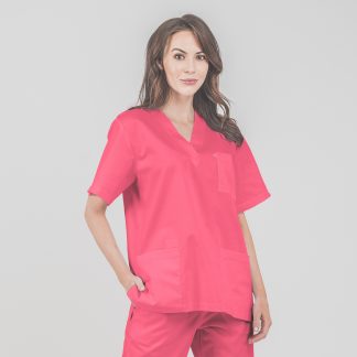 Bluza medyczna damska SIMPLE M Koralowy  