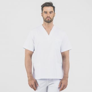 Bluza medyczna męska SIMPLE S Biały  