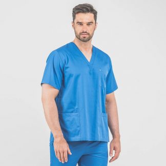 Bluza medyczna męska SIMPLE L Niebieski  