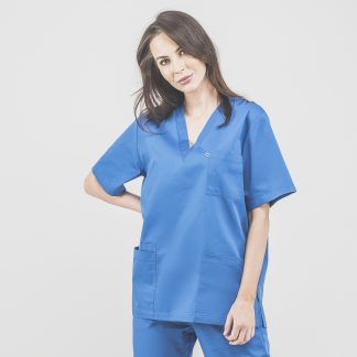 Bluza medyczna damska SIMPLE S Niebieski  