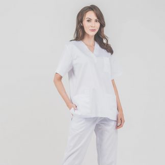 Komplet medyczny damski SIMPLE XL Biały  
