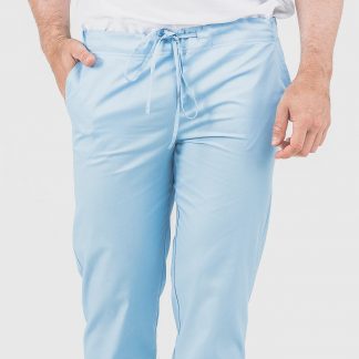 Spodnie medyczne męskie SIMPLE L Błękitny  